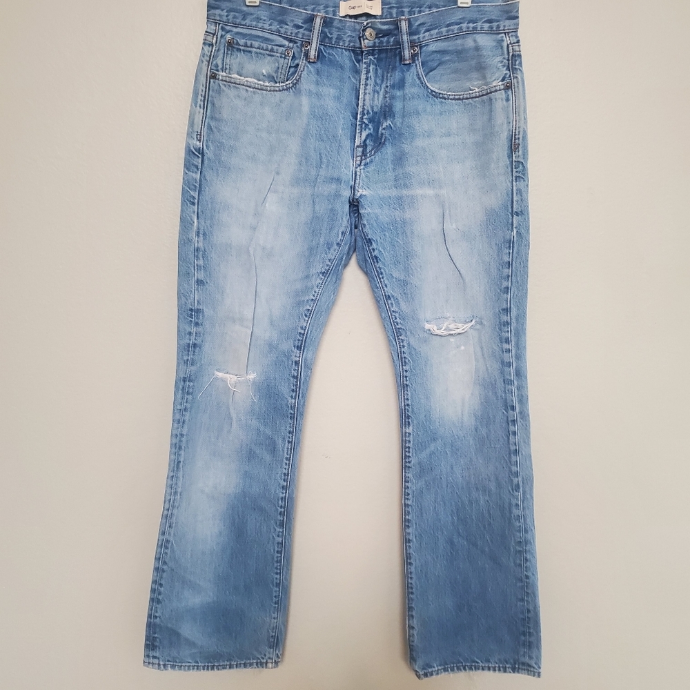 Gap Light, Bootcut, Distressed Jeans